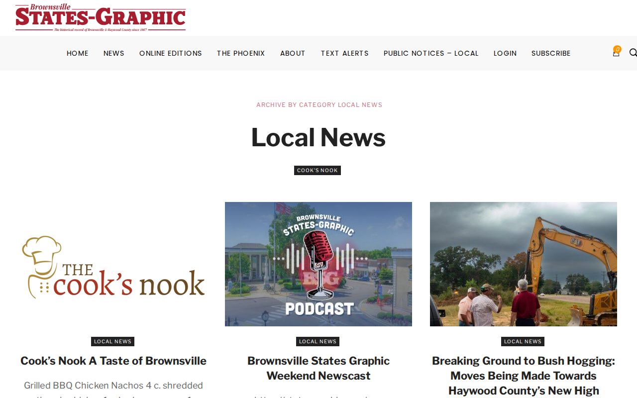 Haywood County crime news and arrest-record source at States-Graphic