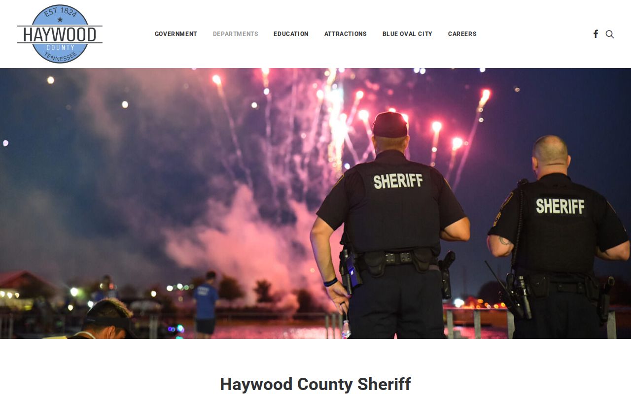 Haywood County Sheriff booking records contact page
